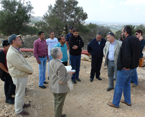 AECID representatives visit some activities that the FPSC along with his partner PARC develops in the Palestinian Territories to improve the management of their water resources