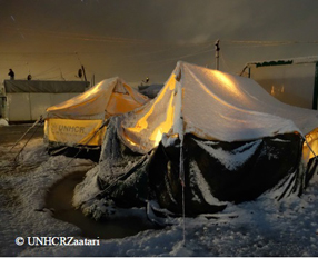 The arrival of winter intesifies even more the poor state of Iraqi and Syrian refugees