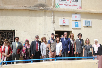 The Secretary of State for Foreign Affairs visits the FPSC project aimed at Syrian refugees and vulnerable people in Madaba