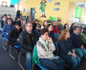 Awareness raising activity of the FPSC in Santa Mónica School, Madrid, about the situation of Syrian and Iraqi refugees