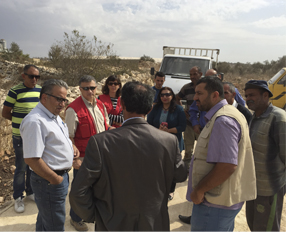 Visit to the activities undertaken within the framework of sustainable and equitable rural development agreement that the FPSC develops in the West Bank