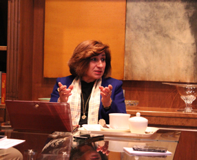 Meeting with Pascale Warda at the FPSC in Madrid