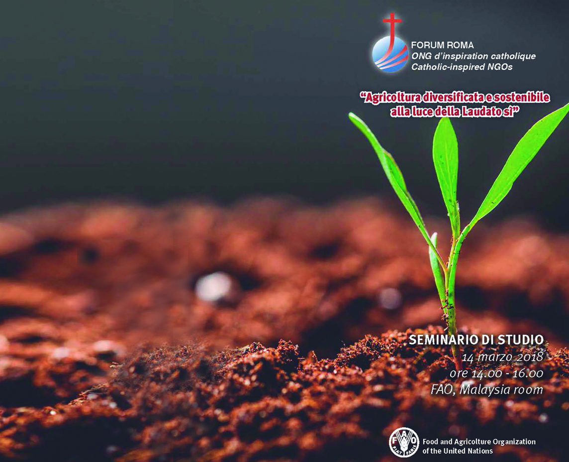 “Agricoltura diversificata e sostenibile alla luce della Laudato Si”, seminario di studio alla FAO