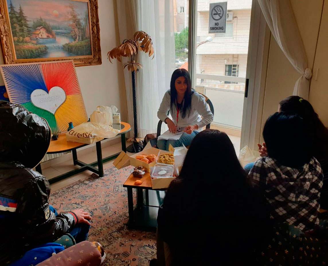Support, accompaniment and help in situations of anxiety and depression of the Lebanese and the Syrian refugee population in Bekaa: community support groups