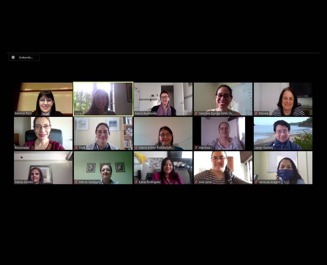 Remote meeting of civil society organizations in Latin America reflecting on the effects of COVID-19