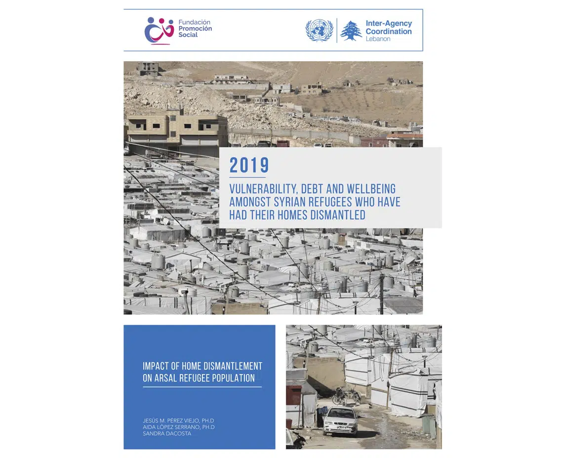 Estudio sobre el impacto del desmantelamiento de hogares de refugiados sirios en Arsal (Líbano)