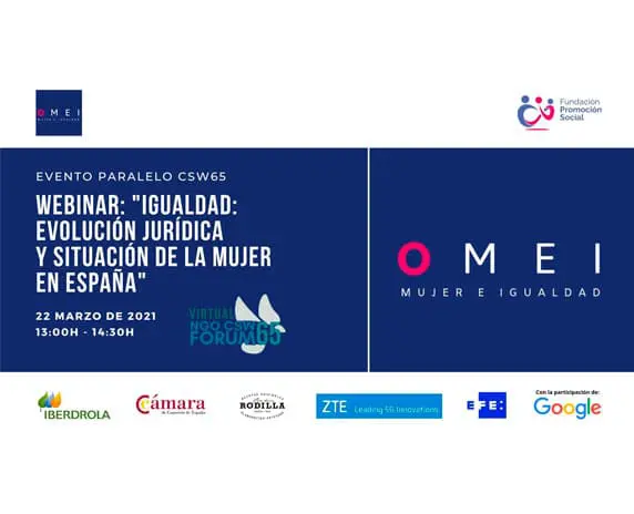 The side event of the CSW65 dedicated to the situation of real equality of women in Spain was organised by OMEI