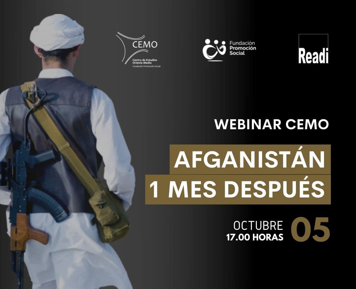 The Center for Middle East Studies (CEMO) and the READI Network organize a webinar to analyze the situation in Afghanistan