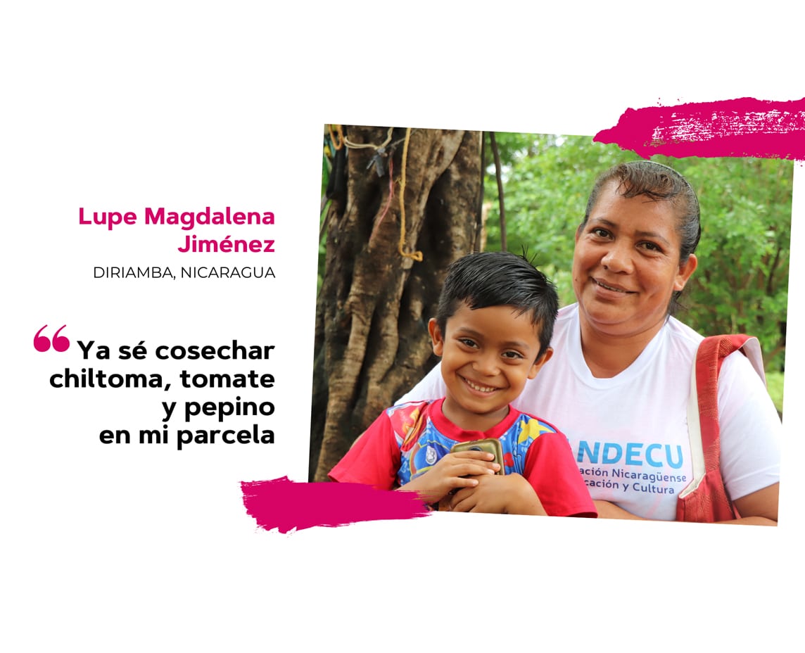 Manos a la huerta: la “economía de patio” que practican mujeres de comunidades rurales en Nicaragua para sacar adelante a sus familias