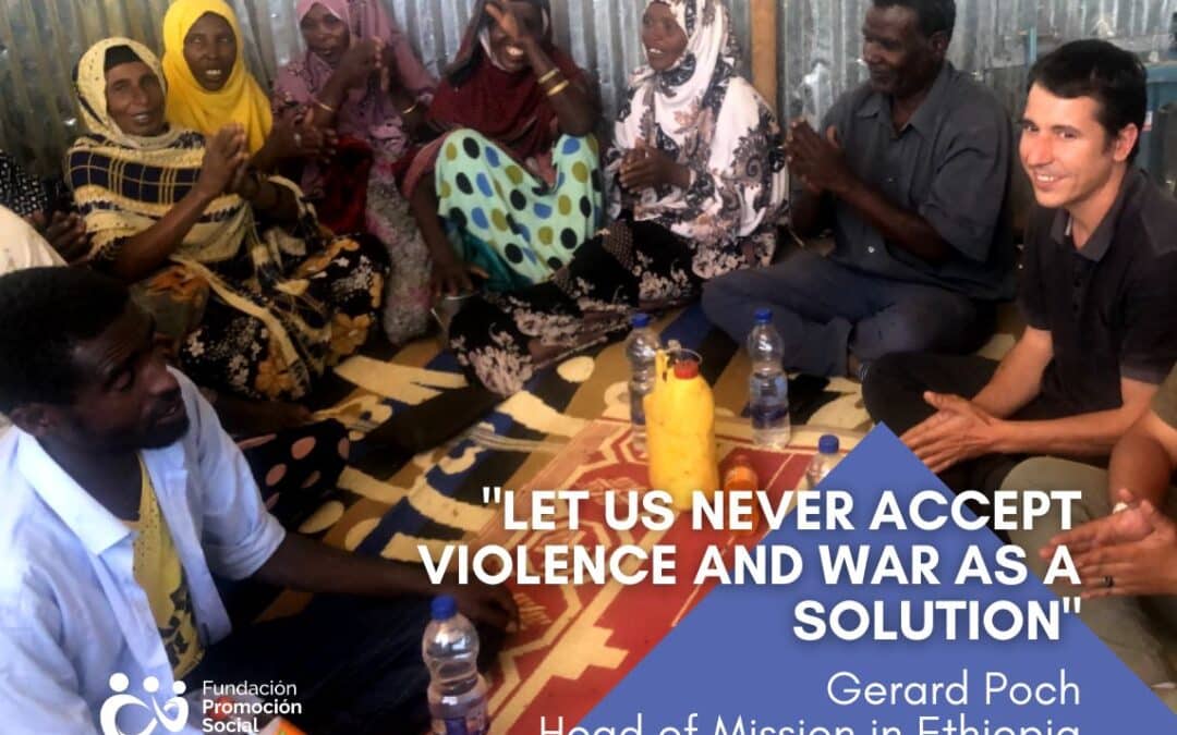 “Let us never accept violence and war as the solution”