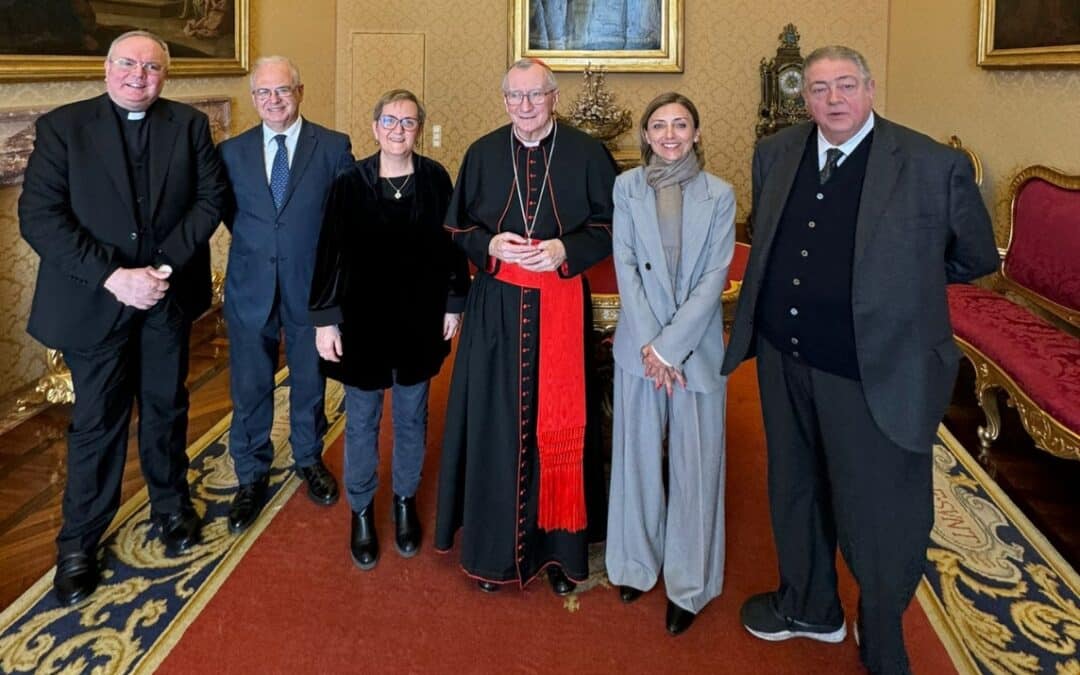 Reunión del grupo de coordinación del Foro de Roma con el Cardenal Pietro Parolin, Secretario de Estado del Vaticano