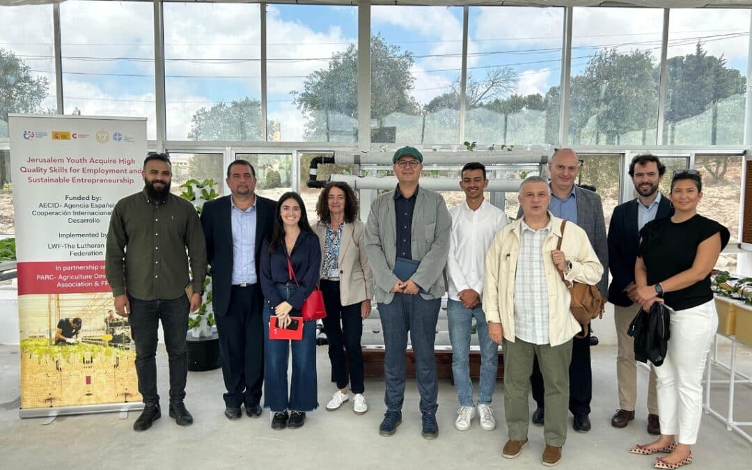 La AECID visita nuestro proyecto de apoyo al empleo de jóvenes en Jerusalén Este