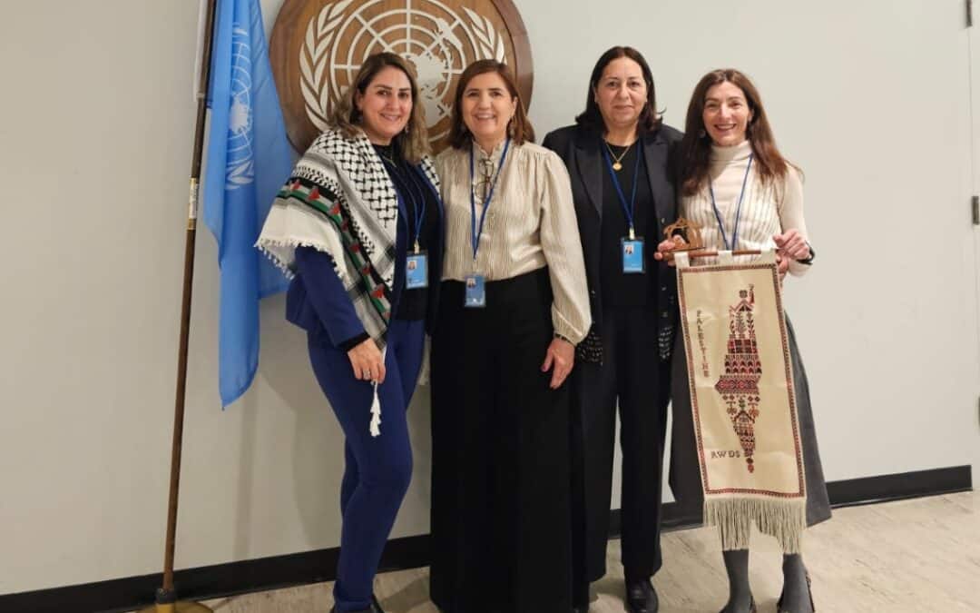 Nos reunimos con nuestras socias palestinas de RWDS en el marco de la CSW69, en Nueva York