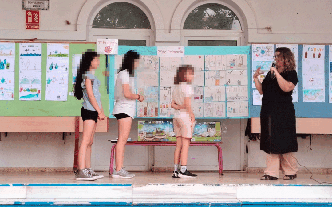 Alumnos de primaria del CEIP Luis Vives promueven el cuidado del agua a través del arte