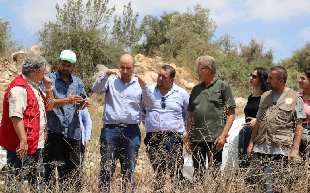 Visita de seguimiento del convenio en Jenín, Palestina