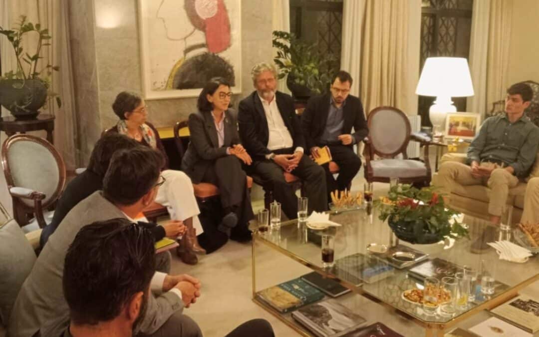 Asistimos a un encuentro con la secretaria de Estado de Cooperación Internacional en Jordania